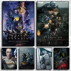 Game TV Death Stranding Canvas Retro Painting Character Posters Prints Wall Art Picture Quality for Living Kids Room