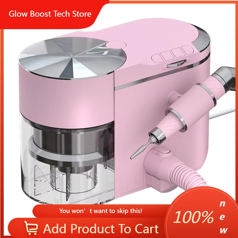 

NYBest-selling 2-in-1 200W Professional PULLYON Nail Grinder Dust Extractor with Removable Filter for Luxury Salon