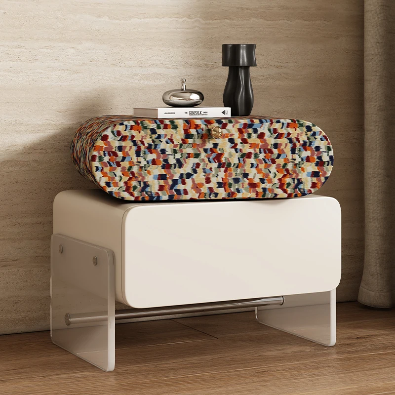 Luxury Cute Nordic Premium Bedside Table Minimalist Aesthetic Comodino Camera Letto Bedroom Furniture Modern Small Night Table