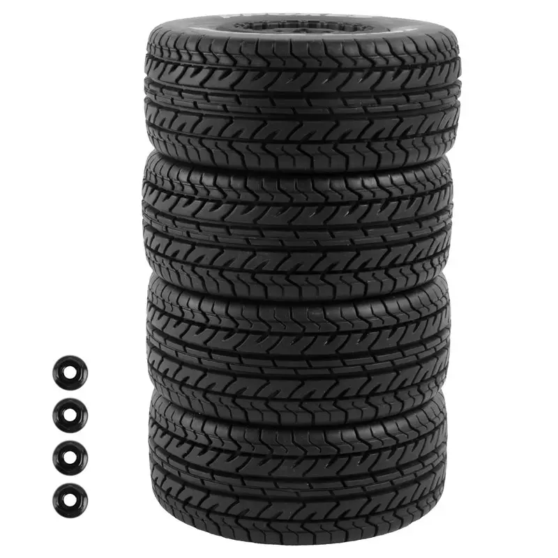 FBIL-4Pcs 112Mm 1/10 Short Course Truck Tire Tyres Wheel With 12Mm Hex For Traxxas Slash Arrma SENTON VKAR 10SC HPI RC Car