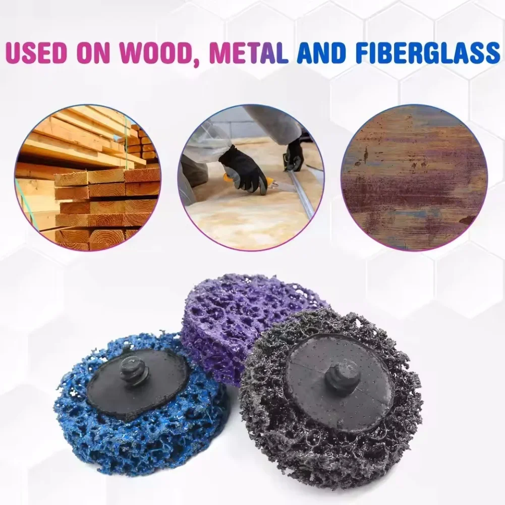 13 قطعة مزيل الصدأ عجلة القرص 2 بوصة زاوية طحن قرص جلخ البليت تلميع شريط معدني القرص جلخ الطلاء تنظيف عجلة