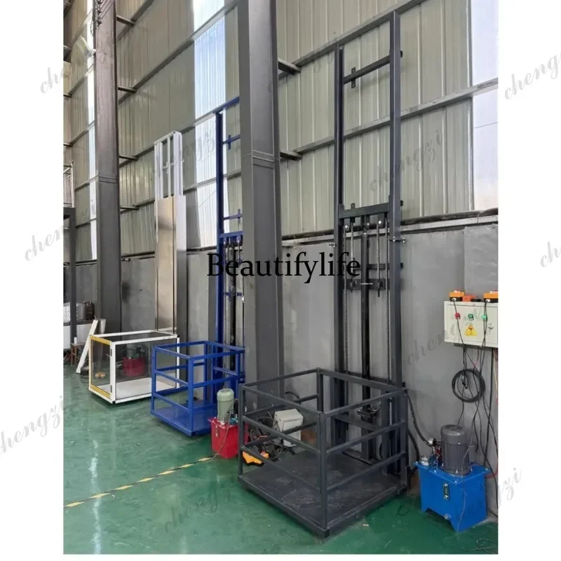 AB AB02 Residential Home Lift Hydraulic System Low Noise 500KG 800KG Cable Electric Motor Small Elevator Safe Durable 2 to12M He