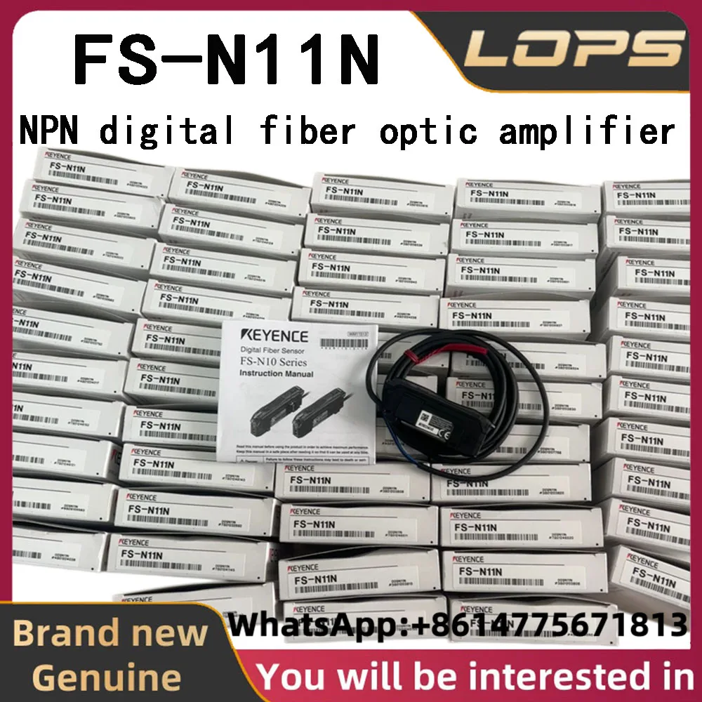 Brand new genuine FS-N11N KEYENCE cable-type NPN digital fiber optic amplifier