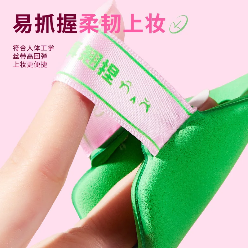 3-teiliges Make-up-Schwamm-Puff-Set, Make-up-Schwamm im Bären-Stil, dreieckige Tropfenform, Puff mit doppeltem Verwendungszweck, nasse und trockene Foundation, kosmetische Puffs