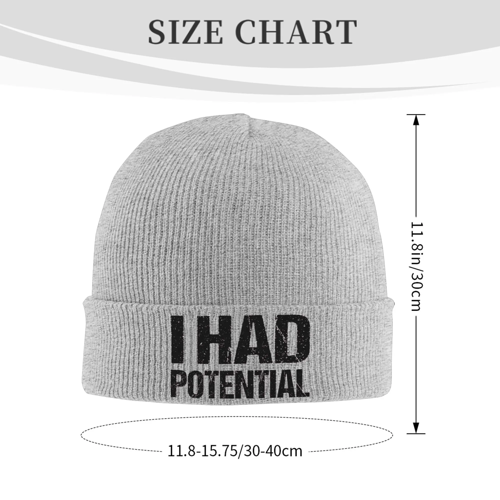 I Had Potential Sarcastic  Knitted Caps Women's Men's Beanies Winter Hats Acrylic Project Hail Mary  Casual Caps