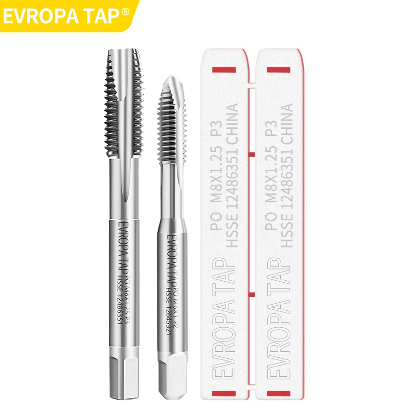 EVROPA TAP HSSE JIS Metric Spiral Pointed Tap M12M14M16M18M20M22M24  machine Fine Thread screw tap M12M14M16M18M20M22M24