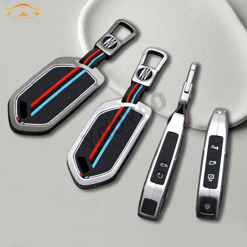 

Zinc Alloy + Silicone Car Key Case Cover For Kia EV9 Picanto Sorento MQ4 Carnival KA4 K5 Carens