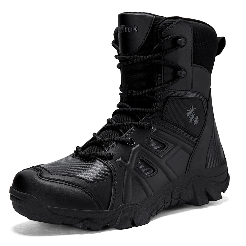 Men's Desert Combat Boots Outdoor Non-slip Tactical Boots Hiking Desert Ankle Hunting Trekking Shoes Work Safety Shoes Men Boots