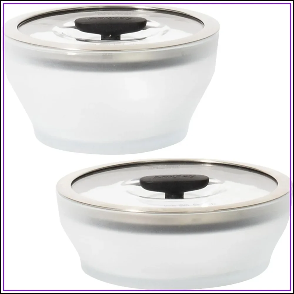 4-Pc Microwave Cookware & Glass Food Storage Set with Glass Lids, Stackable Steamer for Vegetables, Rice