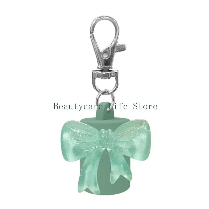 652C Mini Silicone Lip Gloss Carriers Keychain Attachment Spill Resistant Design HassleFree Portable Makeup Solution