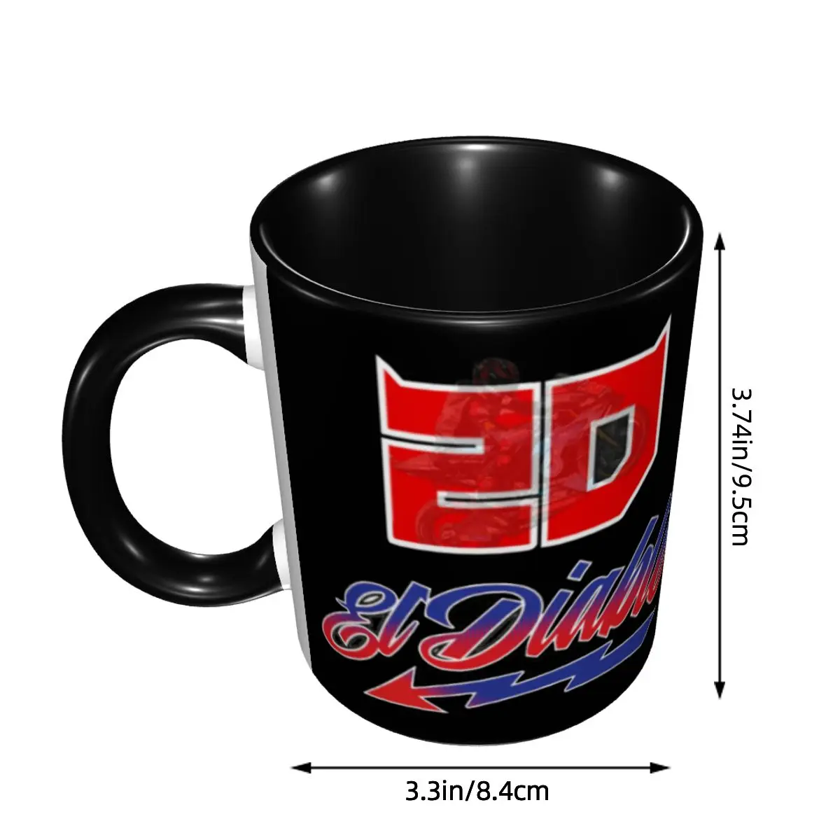 Motorcycle Racer Fabio Quartararo Coffee Mugs DIY Personalized Ceramic Mug Creative Present