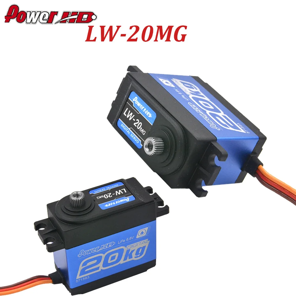 

Power HD LW-20MG 20KG Standard High Torque Digital Servo For Robert Waterproof 1/10 1/8 RC Car RC Model JR/futaba Compatible