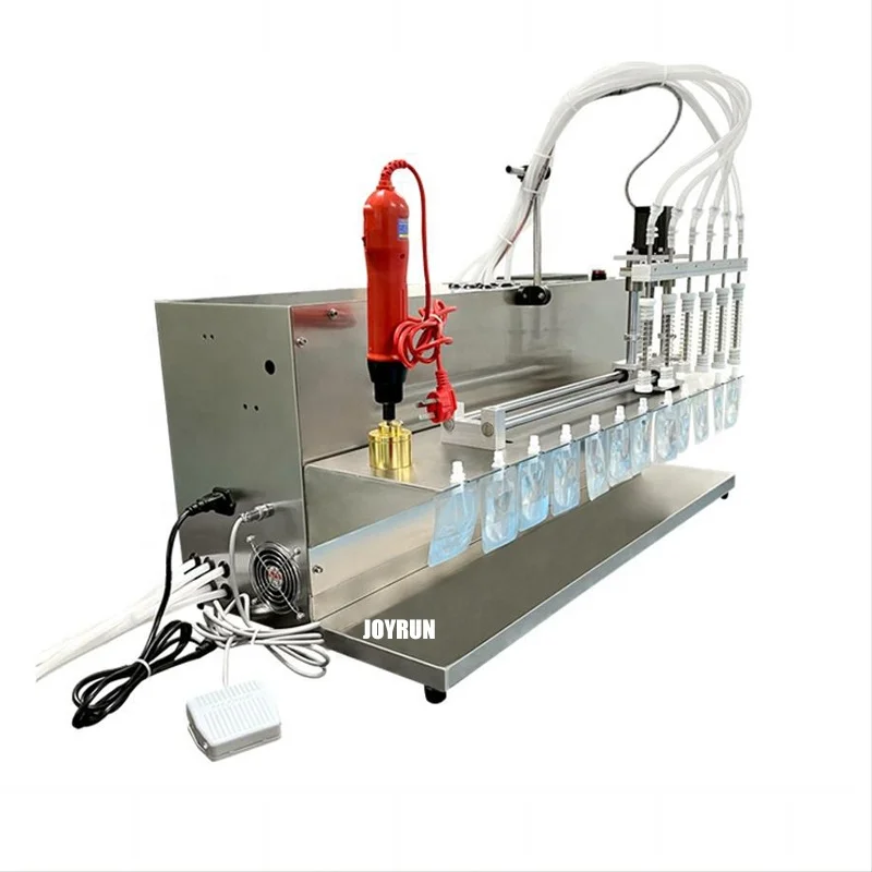 Automatic 4-Head Digital PLC Glass Beverage Liquid Filling Machine for Water Chemical Perfume Essential Oil & Beer Bottles