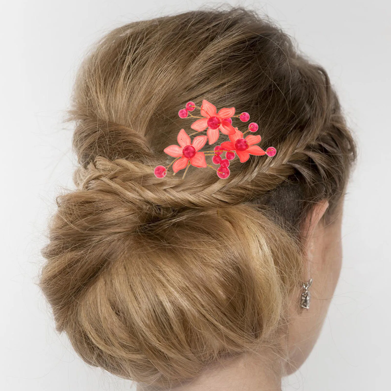 

10Pcs Silver Flower Headdress Pearl Hair Accessories for Wedding Dances Honeymoon Photoshoot Wedding Hairpin Pearl Hair Stick