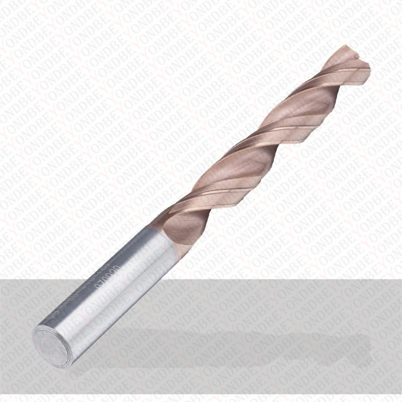 BEYOND Long 120 150 mm Carbide Bit Lengthened Coated Twist Drill HRC55 Tungsten Steel Straight Shank CNC Drilling Milling 1-20mm