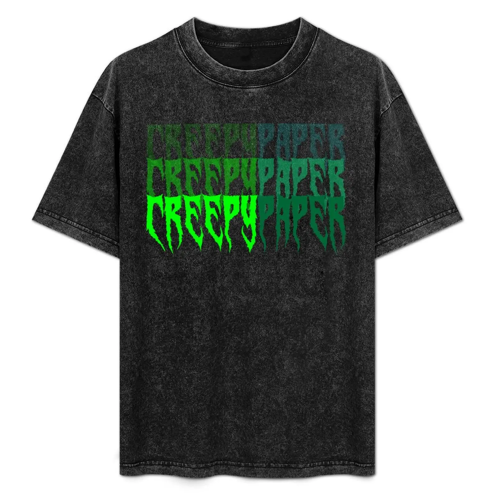 Creepy Paper T-Shirt Modern Style Print T-Shirt