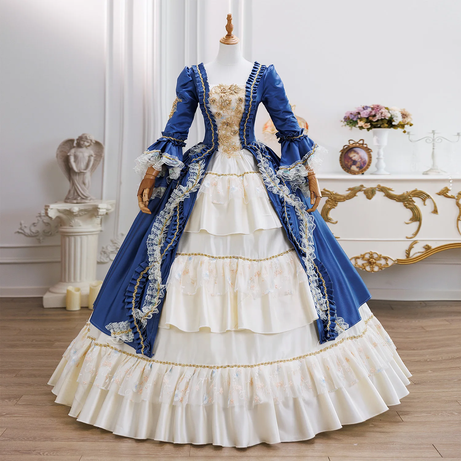 

Baroque Travel Photo Costume British Court Costume Drama Russian Chorus Catwalk Dress Vestido De Fiesta Verano Formal Y Elegante