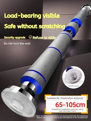 푸쉬업 바 조절 가능한 길이 도어 프레임 피트니스 장비 폼 패딩 그립 홈 운동용