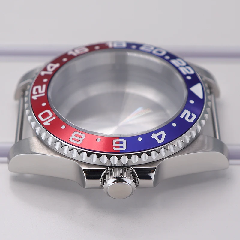 40mm NH35 Gehäuse Edelstahl Saphirglas für NH35 NH36 NH34 ETA 2824 Miyota 8215 Uhrwerk YACHT-MASTER Uhrengehäuse Mod 20ATM – Detail 7
