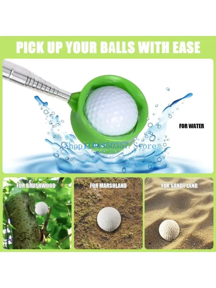 652F Telescopic Golf Ball Retrievers Stainless Steel Ball Pickers Pick Up Grabbers