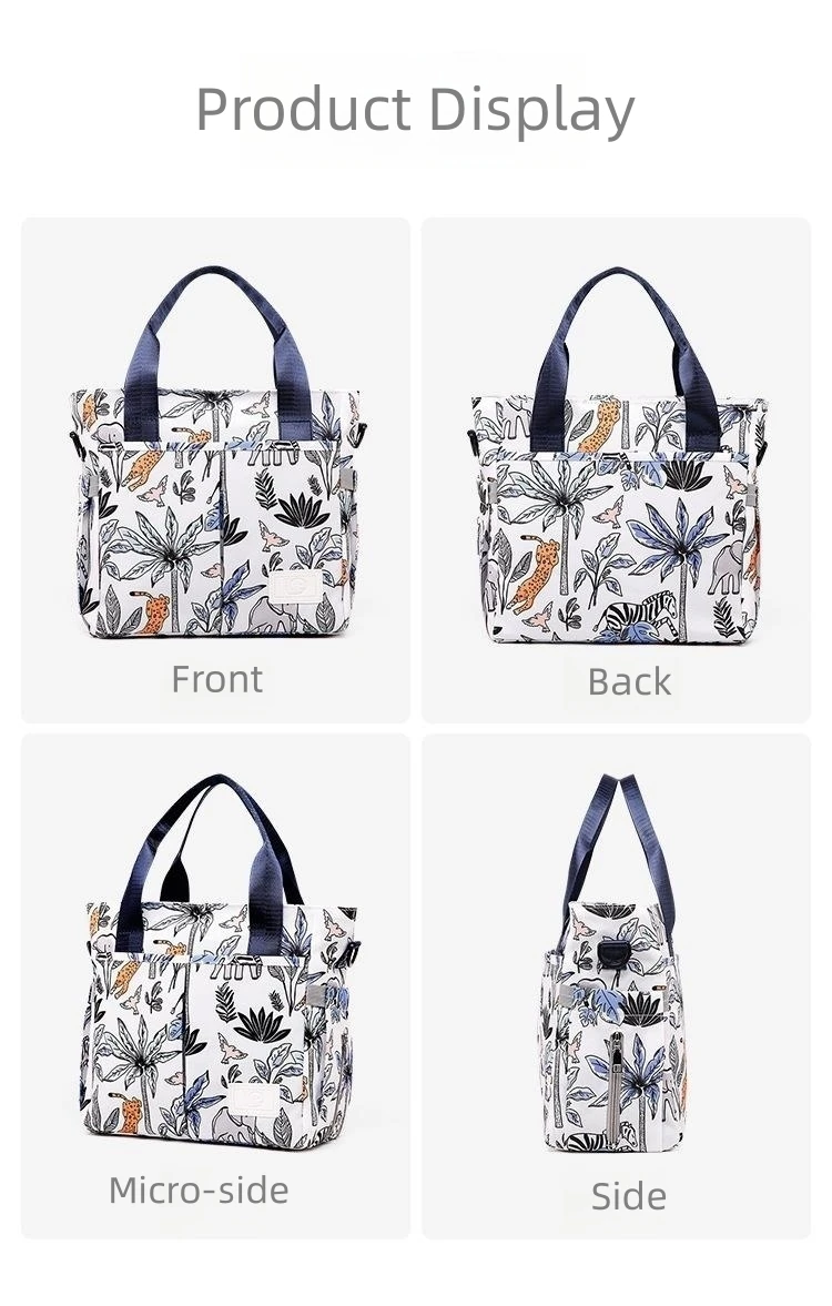 Mommy Diaper Bag For Babies LargeCapacity Organizer Waterproof Wide Opening Travel Messenger Crossbody Bag Mummy Baby Nappy Bag