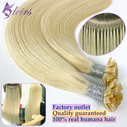ADEIRS Düz Düz Uçlu Saç Uzantıları 100% Gerçek İnsan Saç Fusion Keratin Kapsül Saç Uzantıları Kahverengi Sarışın 1g/Strand