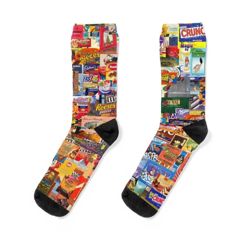 

Chocolate Wrappers Socks ankle tennis football men cotton high quality Socks Women's Men's
