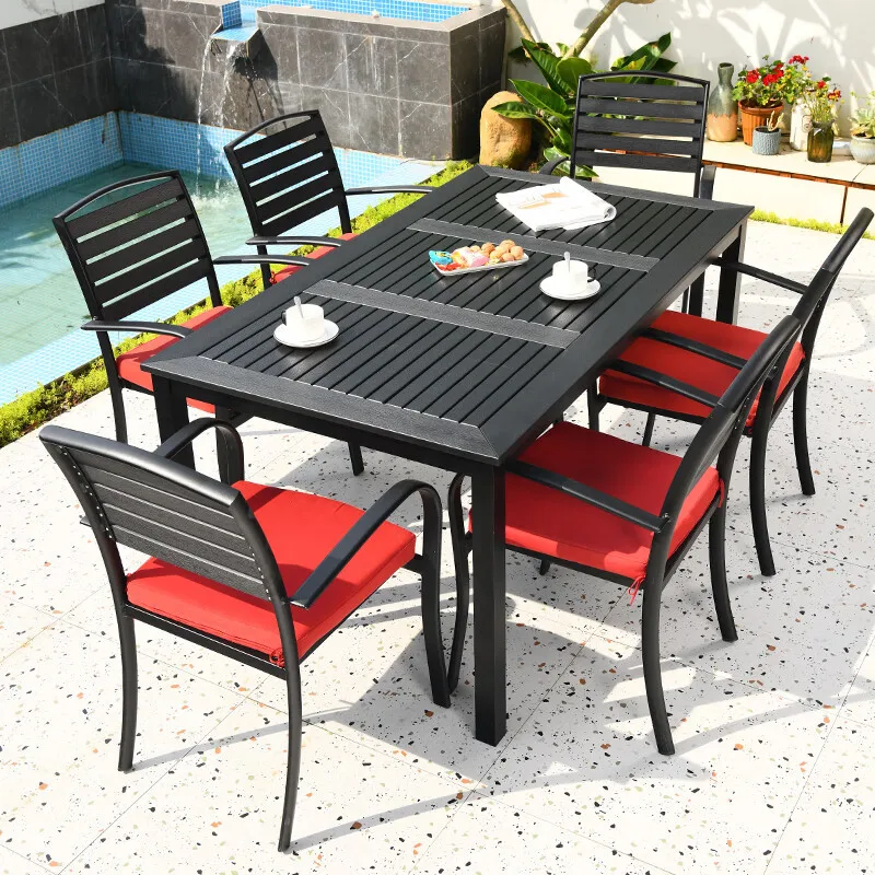 

Outdoor tables and chairs plastic wood outdoor combination coffee table and chairs courtyard table and chairs table