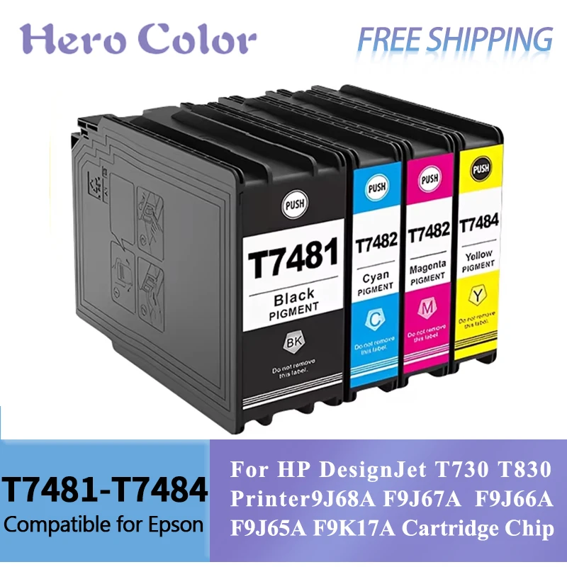 

T748 T7481 T7482 T7483 T7484 Compatible Ink Cartridge for Epson WorkForce Pro WF-6090/WF-6530/ WF-6590/WF-8090 8590 Printer