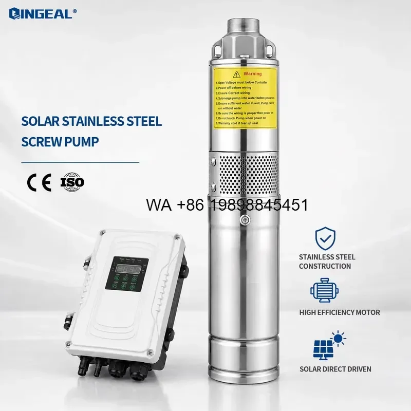 Wmwmnu for Solar Water Pump 80m Head Deep Well Submersible System for Irrigation