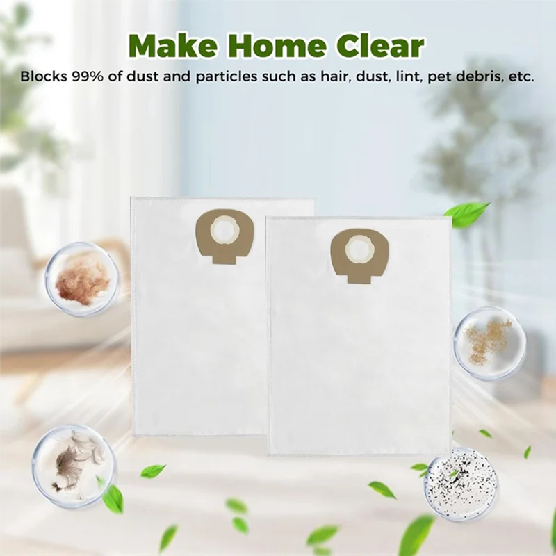 B59B-4 Pcs Dust Bag For  VC2010L VC2512L /Nilfisk Altoaero25-21 Robot Vacuum Long Lasting Spare Accessories