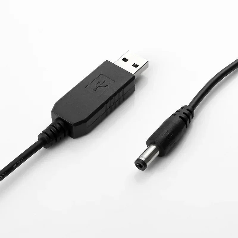 Banggood-Cable de refuerzo de energía USB, línea de CC de 5V a CC de 9V/12V, módulo elevador, Cable adaptador convertidor USB, enchufe de 5,5x2,1mm/3,5x1,35mm