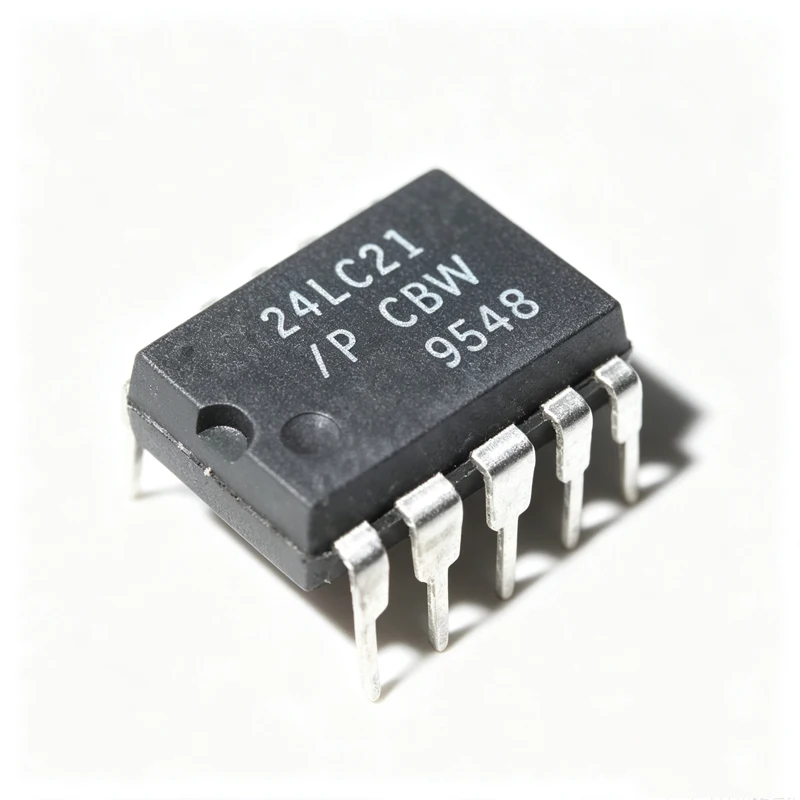 10PCS 24LC21-I/P silk screen 24LC21 package DIP-8 memory chip