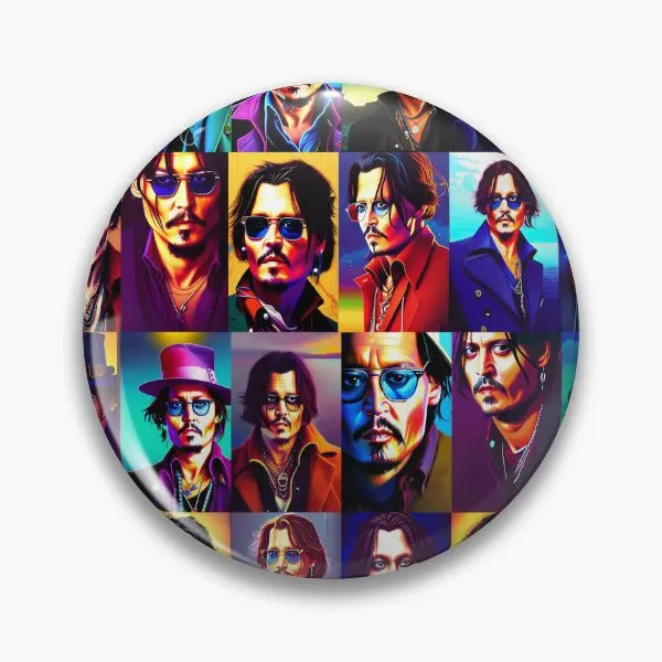 Johnny Depp Superfan Design  Soft Button Pin Decor Lover Badge Hat Creative Lapel Pin Collar Clothes Brooch Gift Fashion Women