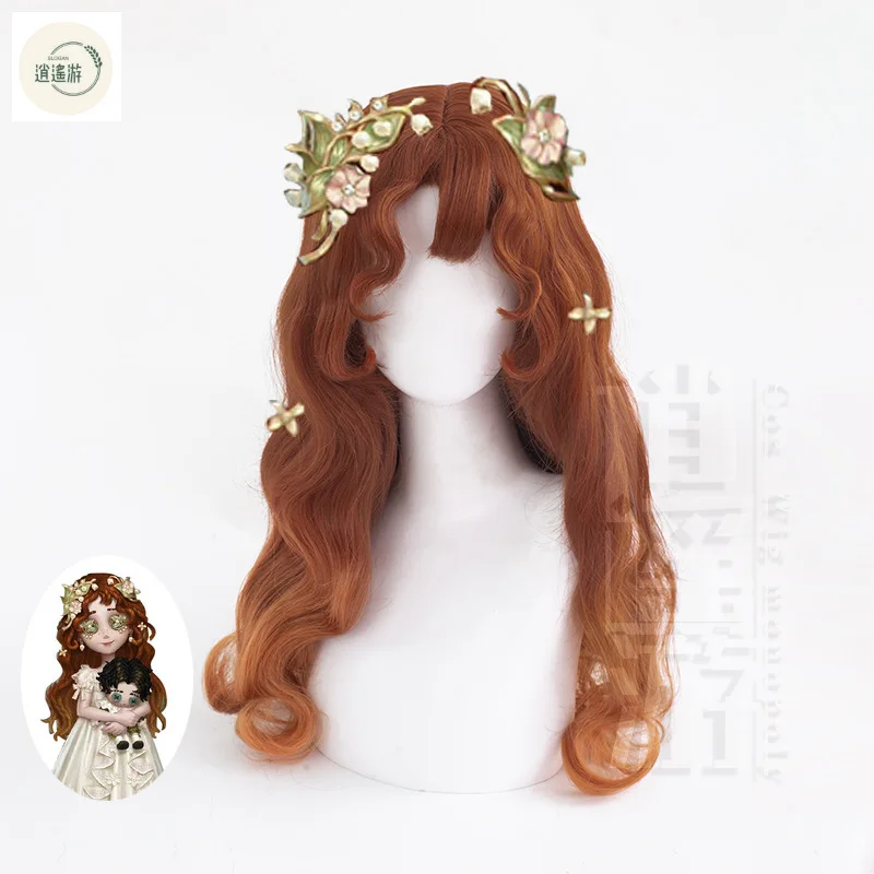 Game Identity V little girl Eurydice Cosplay Wig 70cm Gradient Heat-resistant Synthetic Hair Halloween Party Cos Wigs+Wig Cap