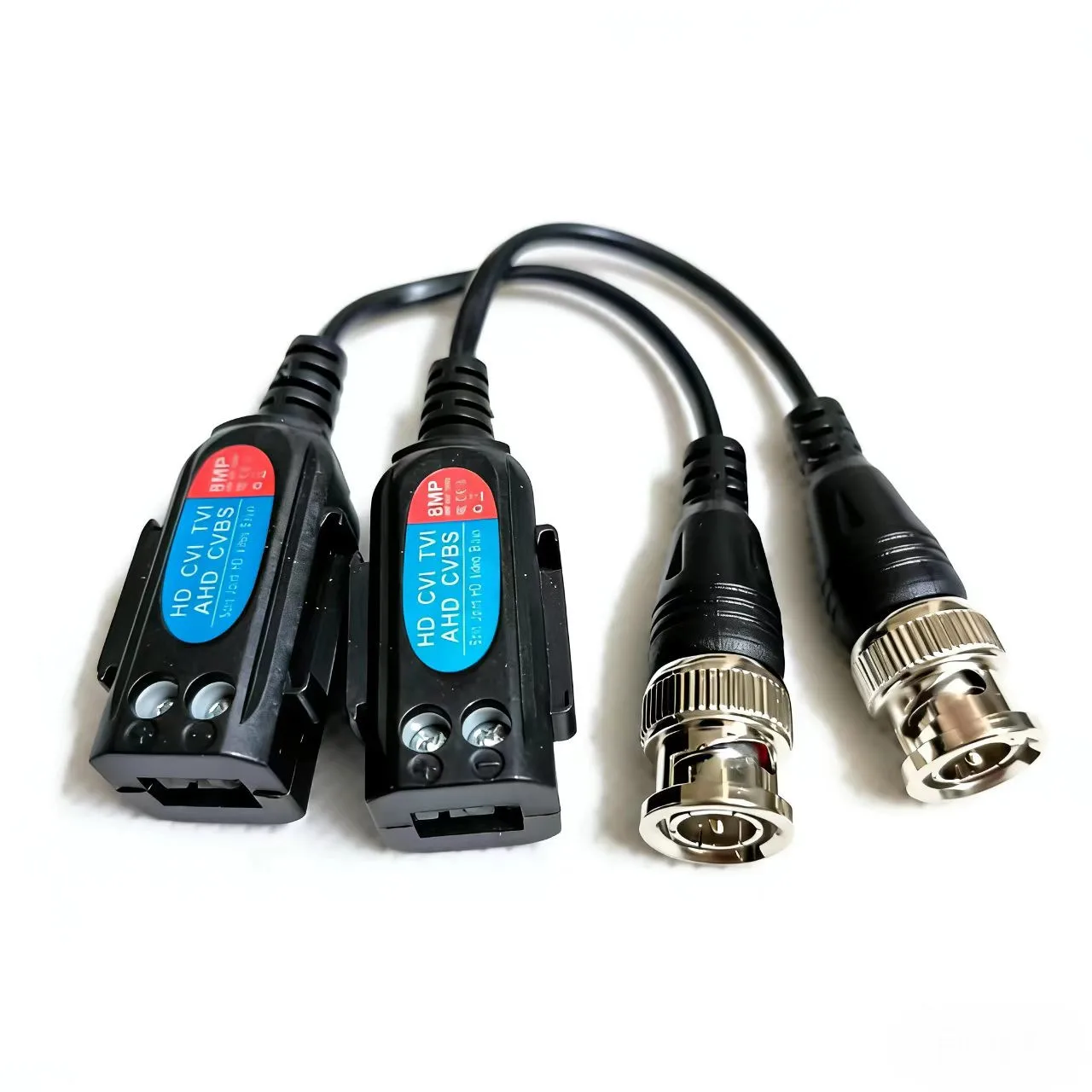 10pairs 8MP HD Video Balun BNC Transmission Passive Twisted Pair Cable for CCTV Camera