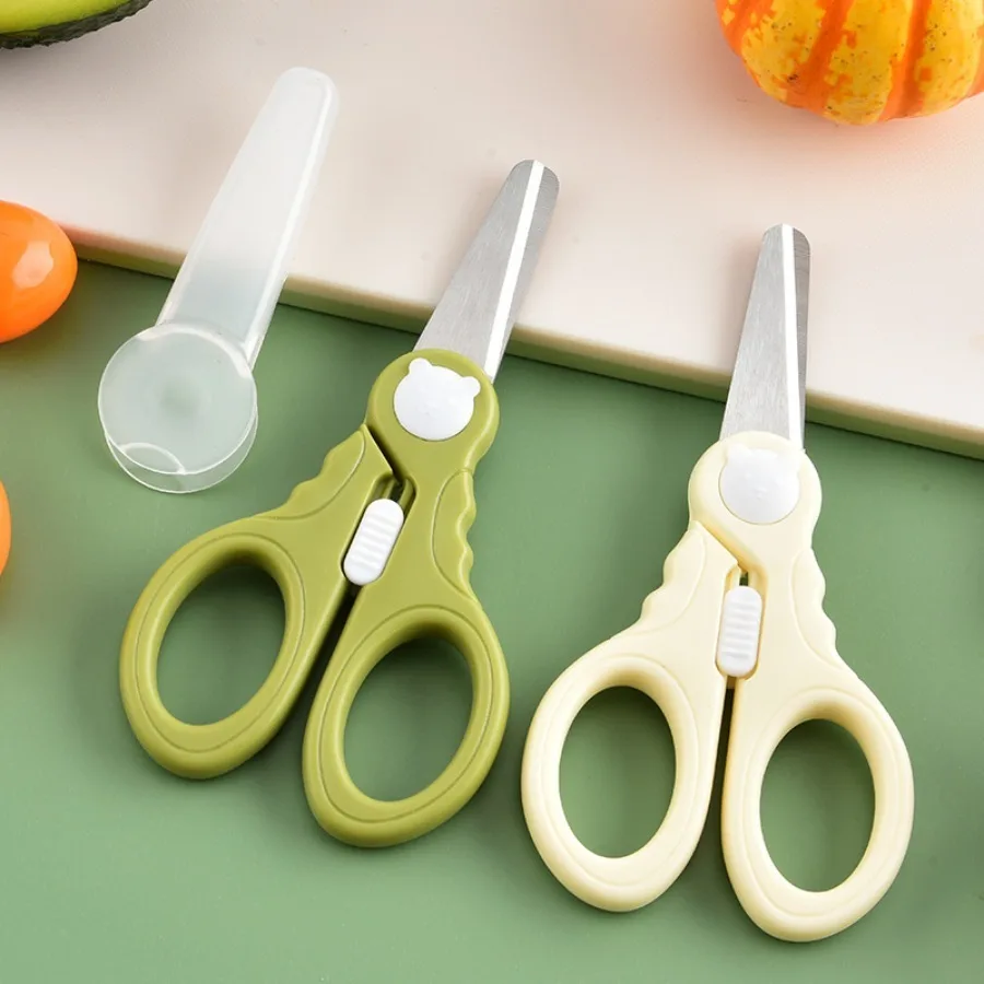 Kitchen scissors, stainless steel food scissors, handmade safety scissors, multifunctional household small scissors