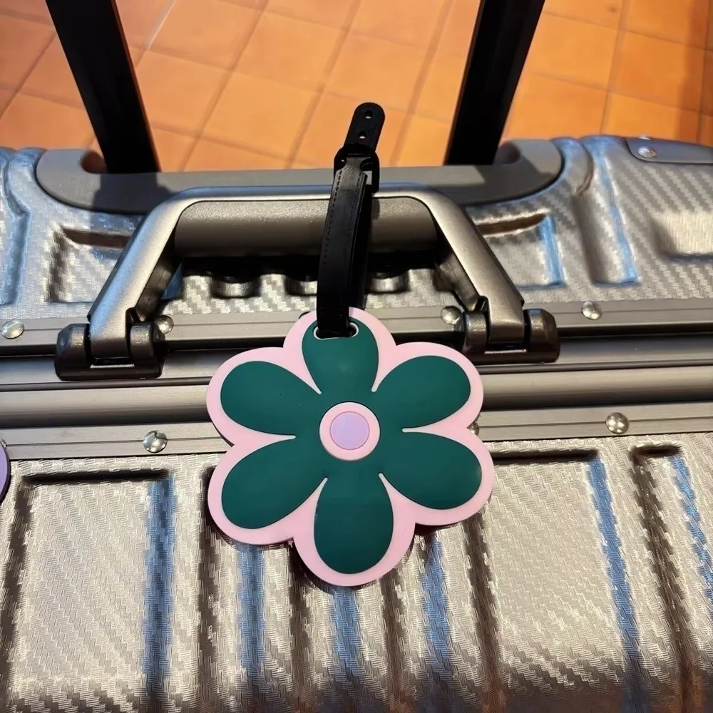 Fashion Flower Luggage Tag with Signature Paper Travel Boarding Tags Universal Anti-Loss Suitcase Baggage Tag for Men Women