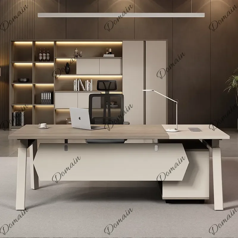 M Fashion Large Size Office Desk Professional Room Decor Beauty Wooden Clear Office Desk Accent Meuble Bureau Ornaments Home De