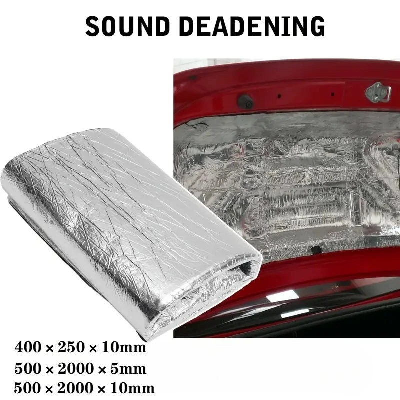 2000*500/250*400mm 5/10mm Car Sound Mat Proofing Deadener Heat Noise Insulation Deadening Mat Hood Closed Cell Foam Accessories
