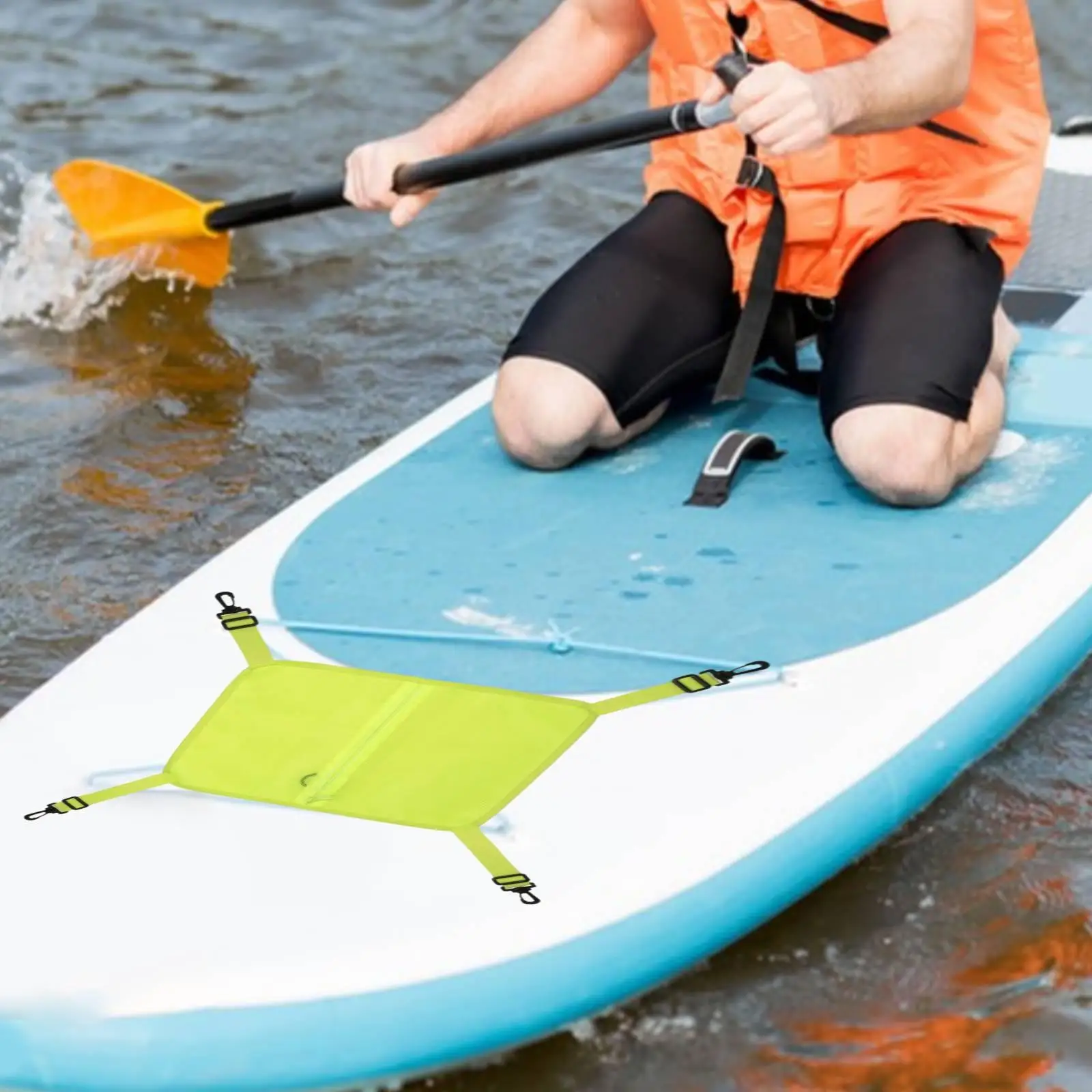 Paddleboard Deck Pouch Mesh Storage Bag Compact 37x29 Cm Organizer for Sailing and Boating