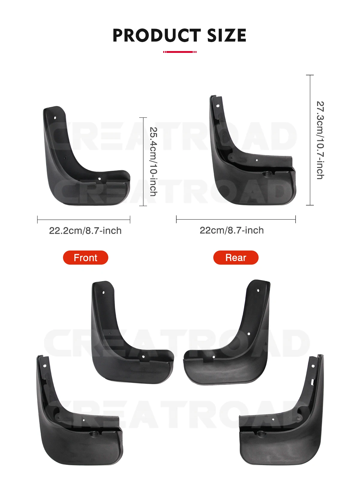 For Volkswagen VW Touran 2011 2012 2013 2014 2015 Mudflaps Splash Guards Mud Flap Mudguards Fender Car Mud Flaps Accessories