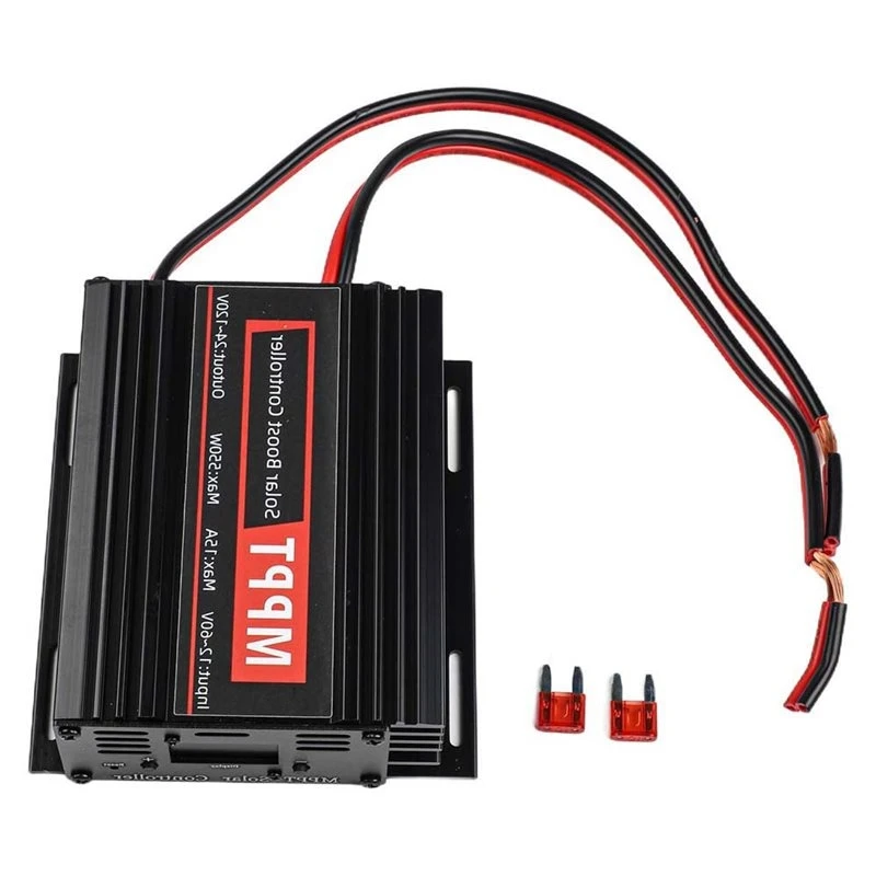 T24C MPPT Solar Charge Controller 15A 550W 12V-50V Input Booster 24-88V Output For OLED LCD Display Solar Boost Module