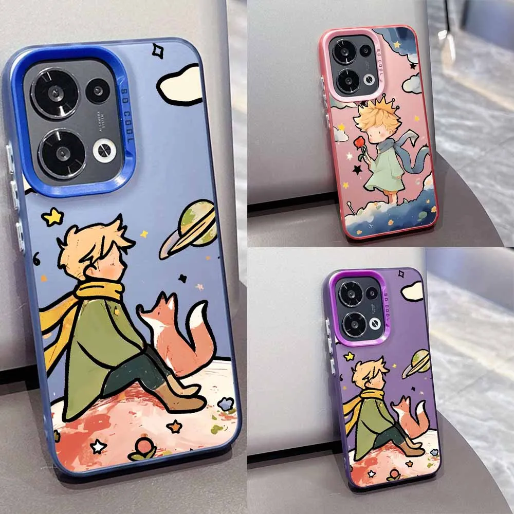 

Le Petit Prince Cover For OPPO Reno 14 13F 13 12F 12 11F 11 10 8T 8Z 7Z 7 6 Pro Plus Lite Colorful Phone Case