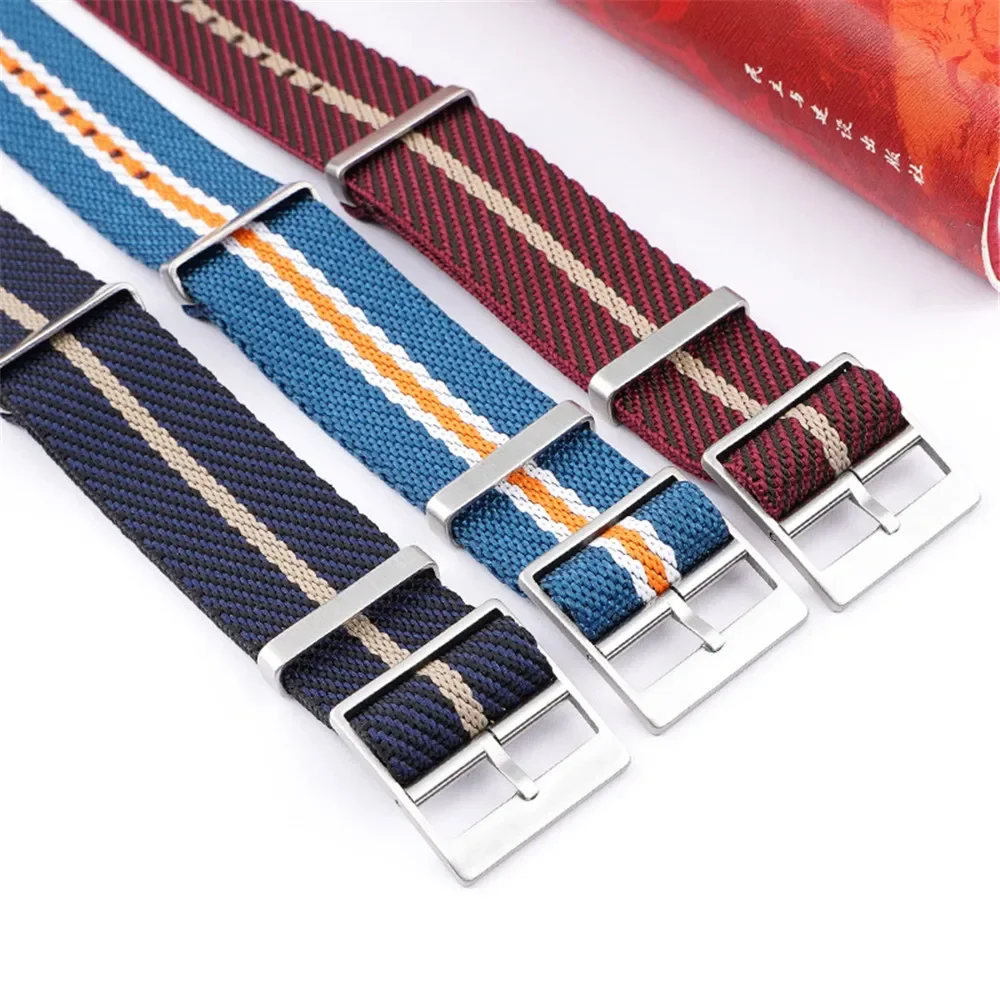 Premium-grade Nylon Strap 18mm 20mm 22mm 24mm Braided Canvas Watch Band Men Women Soft Sport Waterproof Bracelet Accessories