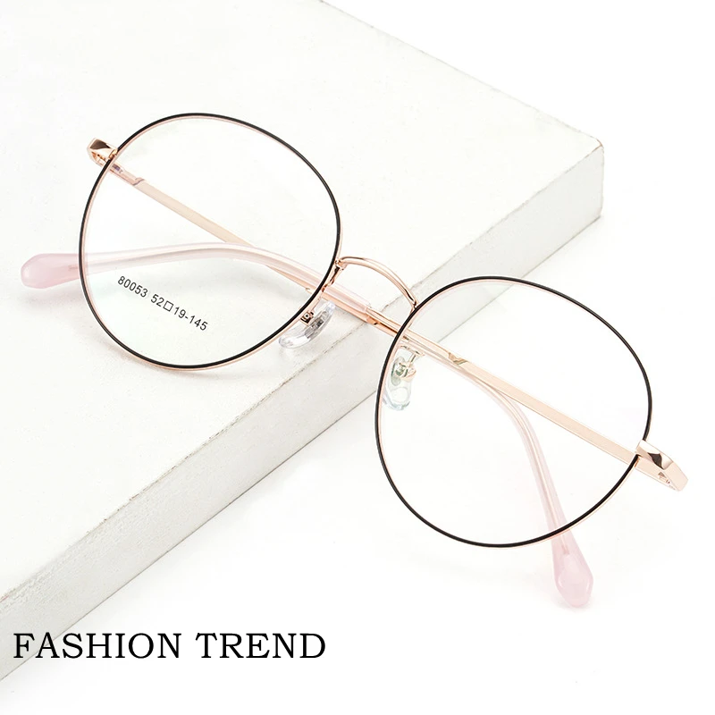 YIMARUILI Ultra-light Fashion High-quality Titanium Alloy Big Retro Round Optical Prescription Glasses Frame Men And Women 80053