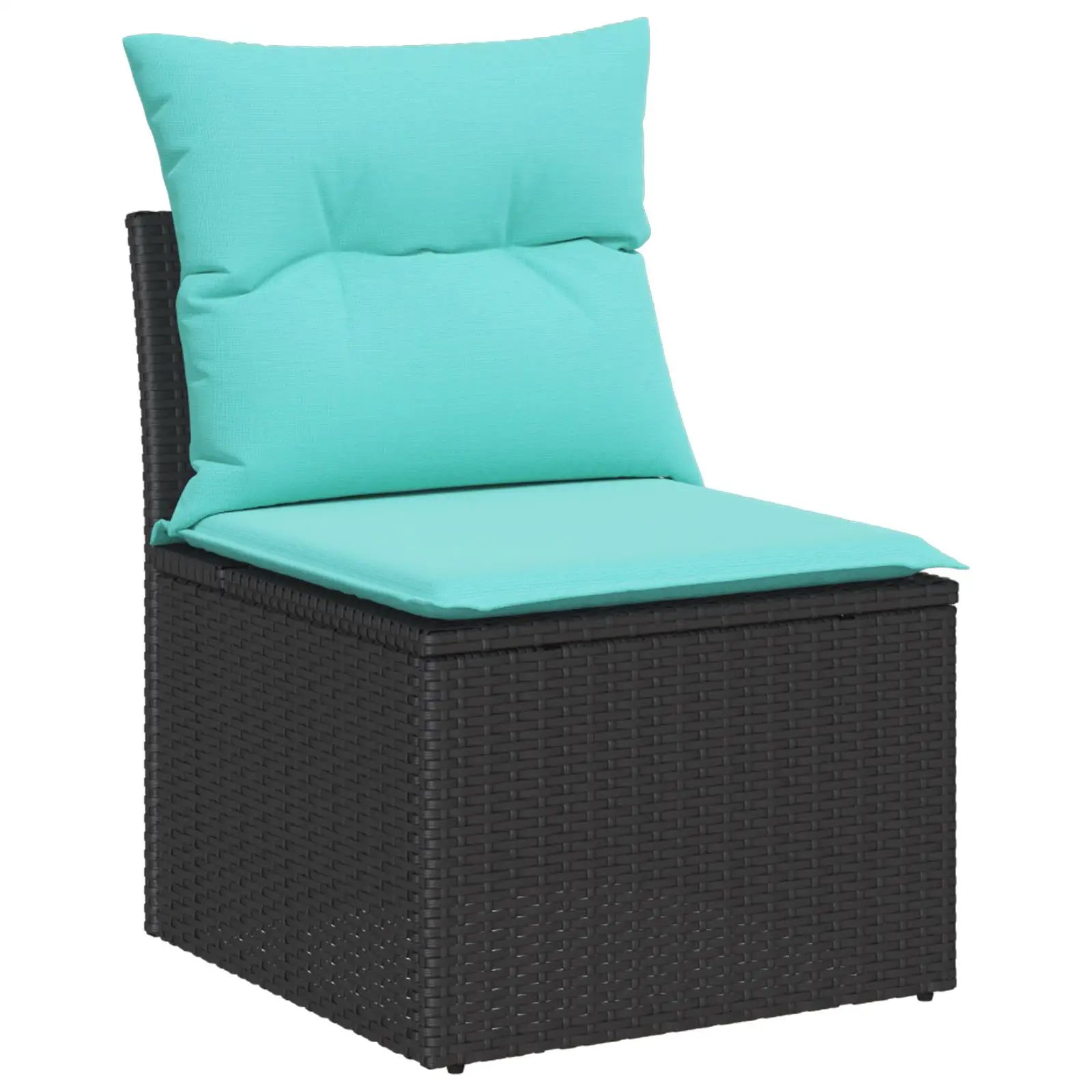 Set divano da esterno da 8 pezzi con cuscini Mobili da giardino in vimini rattan nero Design elegante e confortevole
