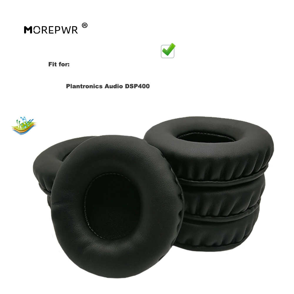 Morepwr новые обновленные Сменные амбушюры для наушников Plantronics Audio DSP400, кожаные амбушюры