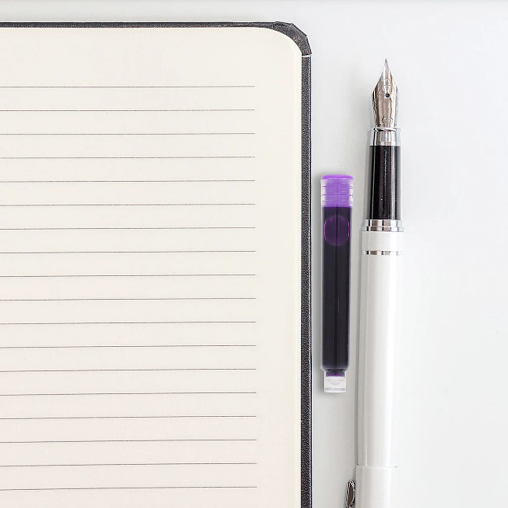 

150Pcs Ink Cartridge for Fountain Pen Purple Non Fade Color Smooth Writing Experience School Practice Supplies