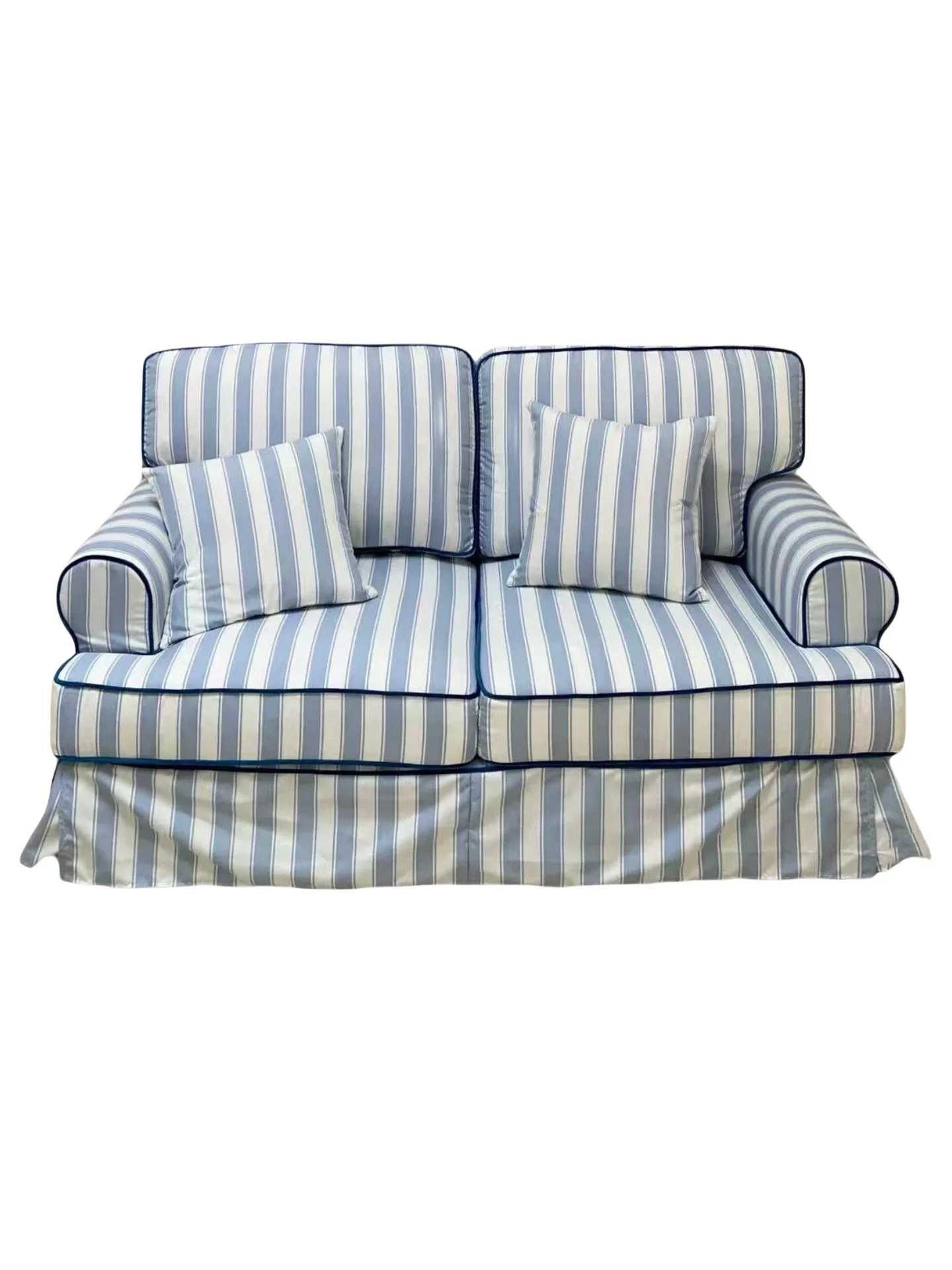 

French antique fabric sofa small apartment living room designer homestay bedroom photo double triple sofa